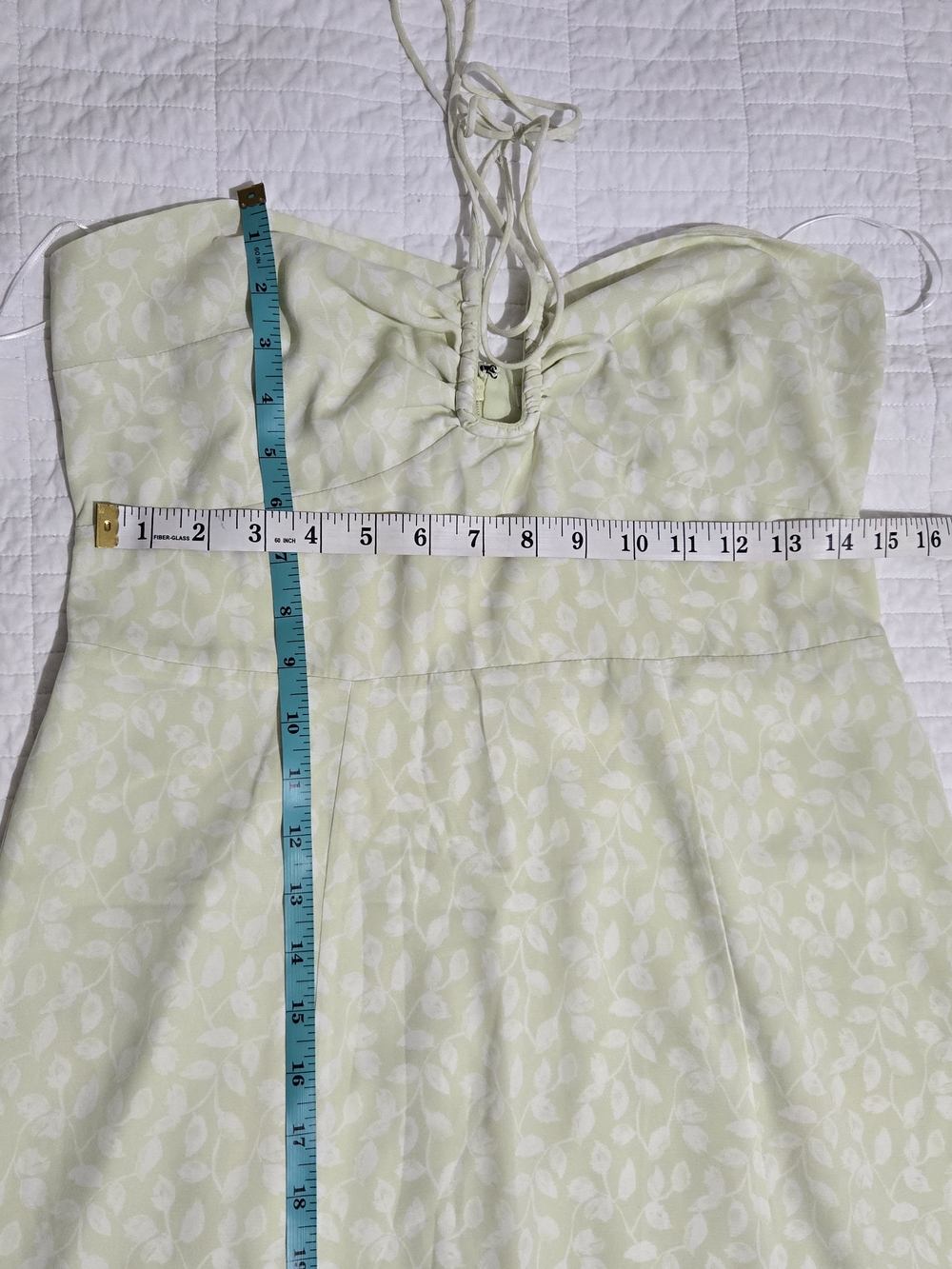 Abercrombie & Fitch Strapless Pale Mint Floral Maxi Dress - Picture 5 of 8